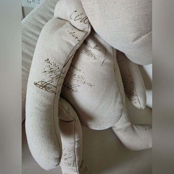 Ballard Designd Decorative Large Linen Blend Nursery Bear 26" - Picture 2 of 9